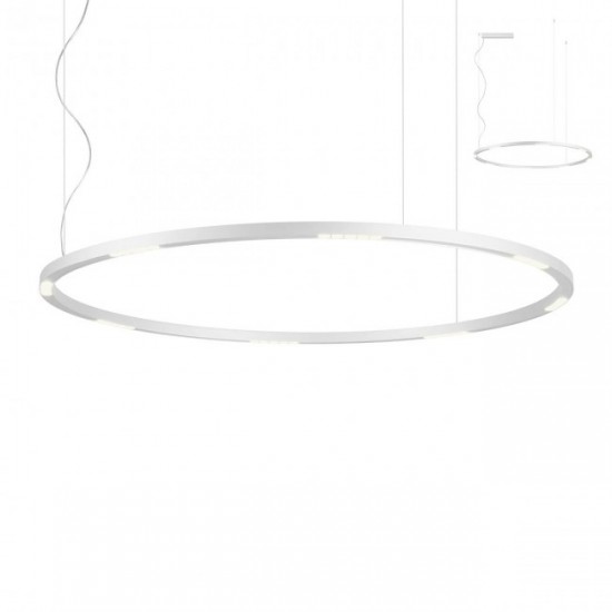 Suspensie Redo Union, alb mat, LED, 68W, 5265 lumeni, 120 cm, 01-2208