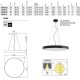 Corp de iluminat suspendat sau aparent XPill Round, alb, LED, 100W, 100cm, PXR05 SWH