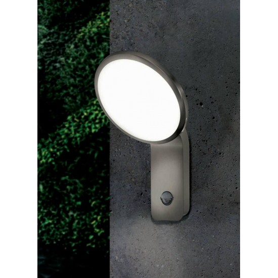 Aplica exterior Cicerone, inox, senzor prezenta, LED, 950 lumeni, 3000K, IP44, 98128