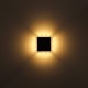 Aplica Globo Saidy, negru, LED, 12W, 1600 lumeni, alb cald 3000K, L.22x22 cm, 78408-12