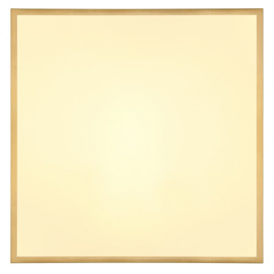 Plafoniera Globo Tibey, auriu mat, LED, 30W, 3360 lumeni, alb cald 3000K, 45x45 cm, 12382-30