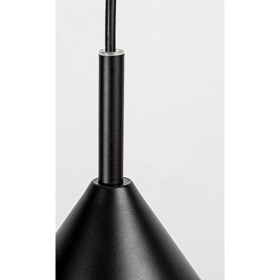 Suspensie Rabalux Wilbour, negru, metal, 1XE27, D.25 cm, 72007