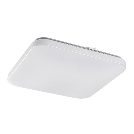 Plafoniera Rabalux Vendel, alb, cu senzor, LED, 12W, 1000 lumeni, alb neutru 4000K, 28x28 cm, 75013