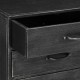 Dulapior negru pe roti din metal, stil industrial, 6 sertare, Sevin, 184918