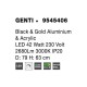 Lustra Nova Luce Genti, negru, LED, 42W, 2680 lumeni, alb cald 3000k, D.79cm, 9545406